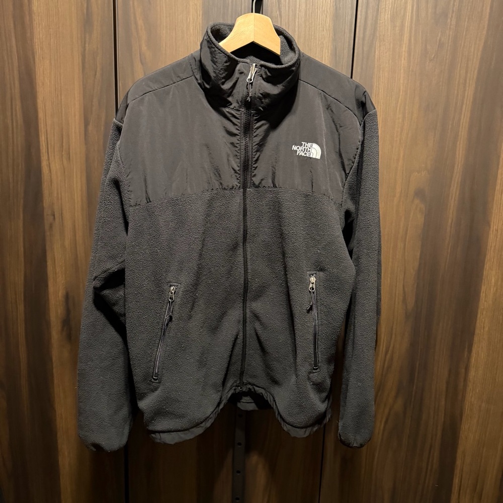 North Face Vintage Denali Fleece Full Zip Jacket Black Medium CQ98 Fall 2013